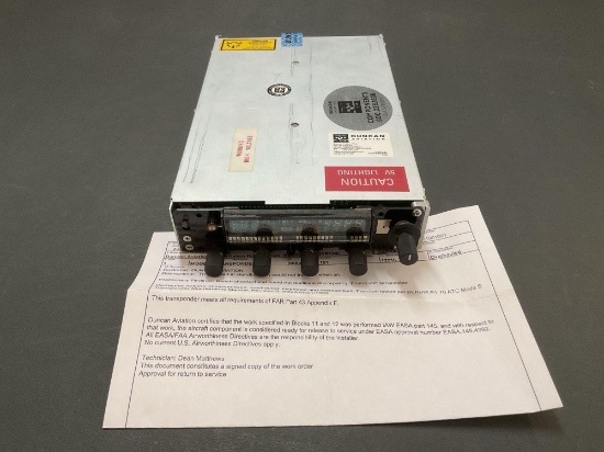 KING KT-70 MODE S TRANSPONDER 066-1141-1101 (OVERHAULED) S/N 12218
