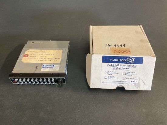 (LOT) KING KMA-24 AUDIO PANEL 066-03 (NO REMOVAL TAG) & INTERCOM 101-0243-10