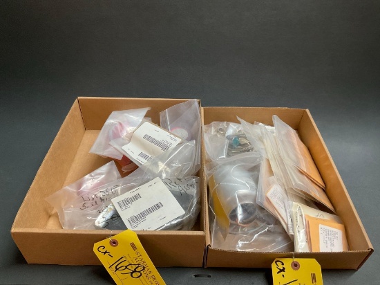 BOXES OF NEW & USED GRIMES LIGHTING INVENTORY