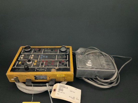 AIRESEARCH BREAKOUT BOX 289900-3 & CHALLENGER TEST BOX AC-C600/1