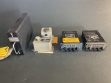 (LOT) ACCELEROMETER 1400-1, CONTROL BOX, AUDIO PANELS & MISC