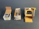 SHADIN FUEL FLOW INDICATOR 912022-D, TRANSDUCER 680501X & CONVERTER (ALL APPEAR NEW)