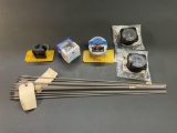 (LOT) VOLT/AMP METERS, ANTENNAS, SWITCH & INSTRUMENTS