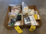 BOXES OF SWITCHES, TRANSFORMERS LIGHTING & ELECTRICAL
