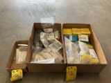 BOXES OF CAMLOCKS, LIGHT POWER SUPPLIES & LIGHT BULBS