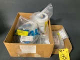 BOXES OF NEW QUICK DRAIN HOSES, CHOCKS, RIVET SETS & MISC