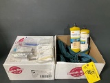 BOXES OF SCOTCH-BRITE BELTS, DRILL BITS & POLISH