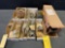 BOXES OF N.O.S. FUEL SELECTOR VALVE, KIT INVENTORY, ROD END, EXHAUST FLANGES, COWL LATCHES, ETC