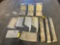 (LOT) NEW & USED BONANZA NOSE GEAR TUNNEL PANELS, SPAR COVERS, ETC