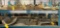 SHELVES OF NEW & USED BEECH & PIPER AIRFRAME INVENTORY (DOES NOT INCLUDE RACK)