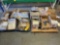 PALLET OF EMERGENCY LIGHT BATTERY SUPPLIES & AVIONICS INVENTORY