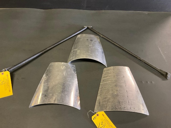 (LOT) LATE MODEL CESSNA 185 SEAPLANE BRACE & STEP DOUBLER PANELS