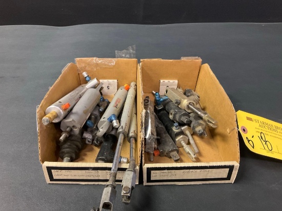 BOXES OF BRAKE MASTER CYLINDERS, ACTUATORS & STEERING RODS A-130-22, 169-380050, ETC