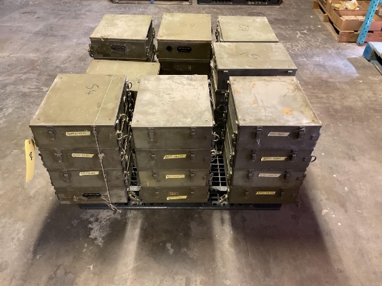 PALLET OF HARDWARE IN MILITARY BOXES