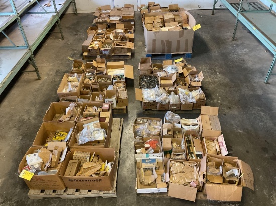 PALLETS OF CLAMPS, HOSES, WASHERS, ETC (3,400 LBS TOTAL)