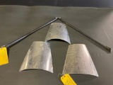 (LOT) LATE MODEL CESSNA 185 SEAPLANE BRACE & STEP DOUBLER PANELS