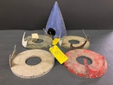 (LOT) 172XP SPINNER (DAMAGED) & SPINNER BACKING PLATES