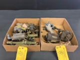 BOXES OF BONANZA FUEL SELECTOR 35-921155-603, BEECH DRIVE MOTOR & FILTER HOUSINGS