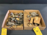 BOXES OF SOLENOID VALVES, WOBBLE PUMP & MISC