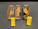 BOXES OF BEARING 35-820115, SPACERS 35-815023 & N.O.S. KING AIR AXLES 50-820186 (SURFACE RUST)