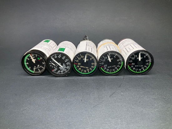 BEECHCRAFT PROP RPM INDICATORS 50-380035-5, 50-380034-3ECH, 101-380092-9