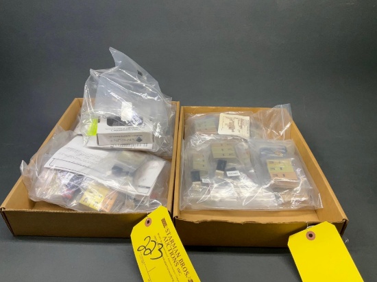 BOXES OF NEW ANNUNCIATOR SWITCHES & INVENTORY