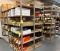 (LOT) (8) SECTIONS OF RIVET RACK (CONTENTS NOT INCLUDED)