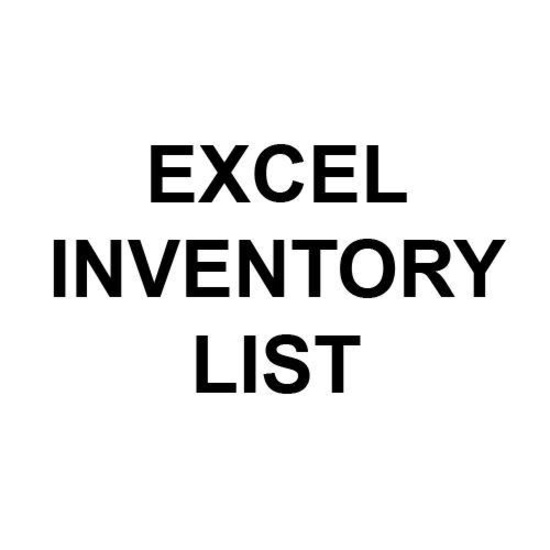 EXCEL INVENTORY LIST