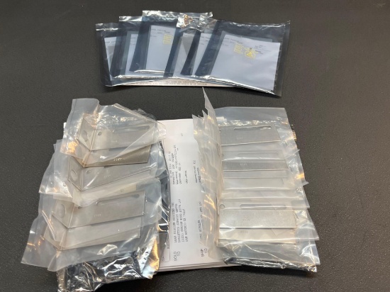 (LOT) HONEYWELL / CHADWICK MAGNETIC PICKUP BRACKETS (12) 903-4283 & PATCH TARGETS (6) 907-3300 (NEW)