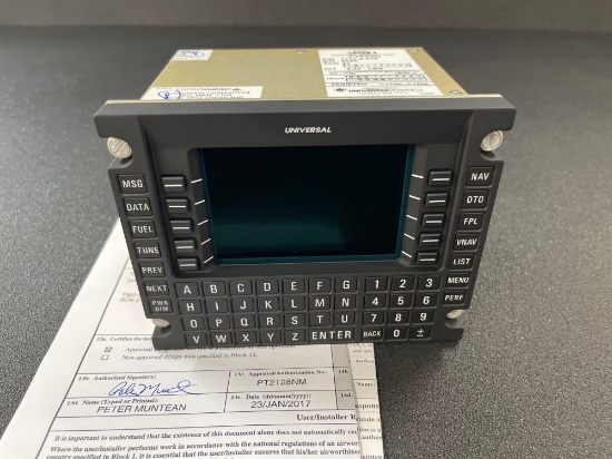UNIVERSAL AVIONICS CONTROL DISPLAY UNIT 1117-2-616 (NEW)