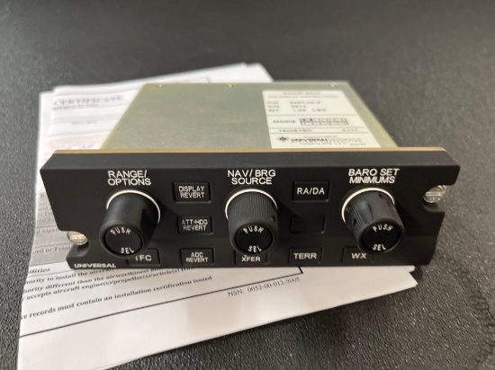 UNIVERSAL AVIONICS PDCP-5031 PFD DISPLAY CONTROL PANEL 5031-00-6 (NEW)