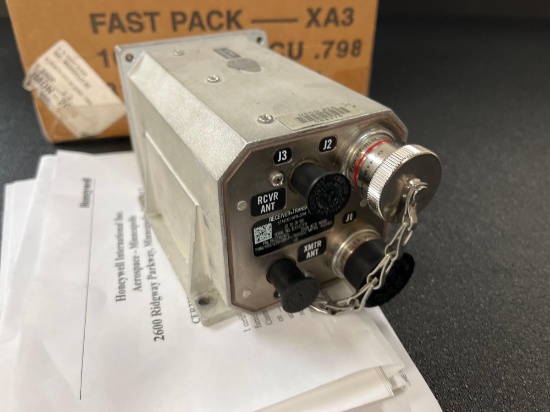 HONEYWELL RT1411C/APN-209A(V) RADAR RECEIVER TRANSMITTER HG7210CA01 (CONDITION UNKNOWN, HAS COFC)