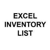 EXCEL INVENTORY LIST