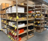 (LOT) (8) SECTIONS OF RIVET RACK (CONTENTS NOT INCLUDED)