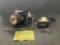 (LOT) SPECTROLAB SX-5 SEARCH LIGHT/GIMBAL ASSY (BULB FOCUSER WORN) & SX-5 JUNCTION BOX