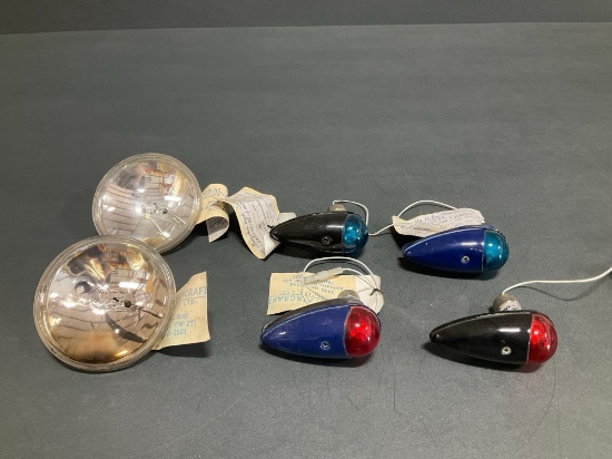 (LOT) NAV LIGHTS & BULBS (REMOVED FROM R44)