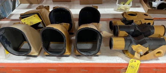 (LOT) EC-135 DUCTING & DUCT VALVES (SOME REMOVED FOR RETROFIT)