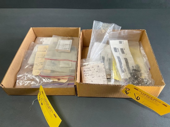 BOXES OF NEW COWL FASTENERS & RECEPTACLES 2600-4S, 944-48-78-104, 50-007W27C, 50-007A27, 50-005W26,