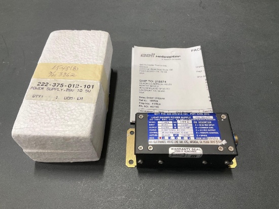 NEW POWER SUPPLY 222-375-012-101