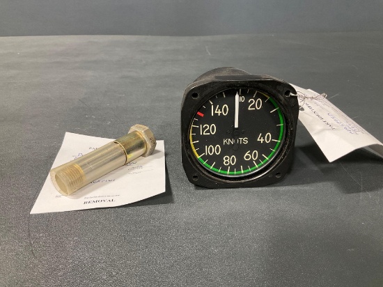 (LOT) BELL 212 AIRSPEED INDICATOR 212-070-122-9 & BOLT 212-030-155-001 (NS)