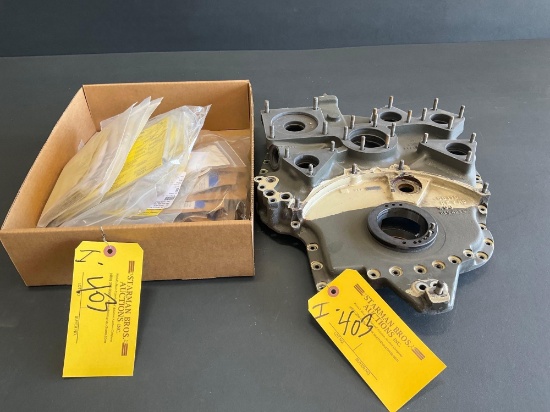 (LOT) ALLISON ACCY CASE COVER (NEEDS REPAIR), MISC ENGINE & MBB EXPENDABLES