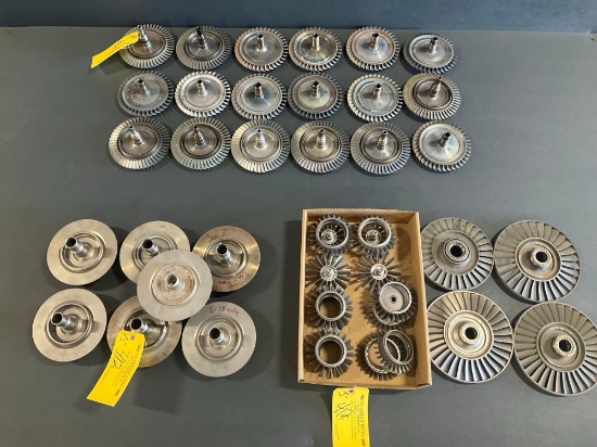 GROUPS OF ALLISON 250 TURBINE WHEELS & COMPRESSOR INVENTORY (ALL BEING SOLD FOR TRAINING PURPOSES
