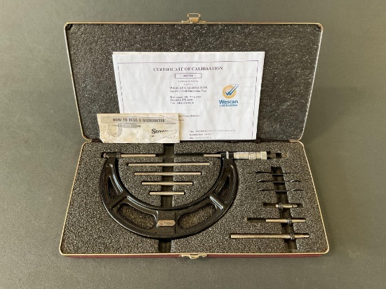 STARRETT MICROMETER SET 2 INCH-6 INCH