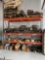HEAVY DUTY PALLET RACK, 16 FT TALL X 42 INCH DEEP X 12 FT LONG, INCLUDES EXTRA WIRE SHELF COVERS