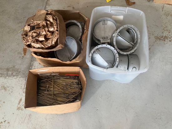 BOXES OF OIL COOLER AIR REGULATOR VALVES AND TUBES