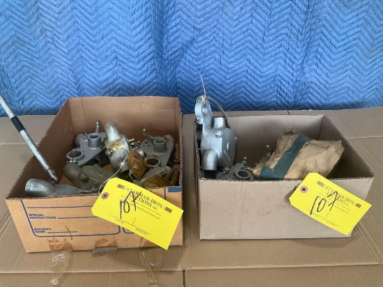 BOXES OF BROUSSARD VALVE ASSY'S.
