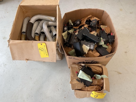 BOXES OF INTAKE TUBES AND PESCO OIL SEPERATORS