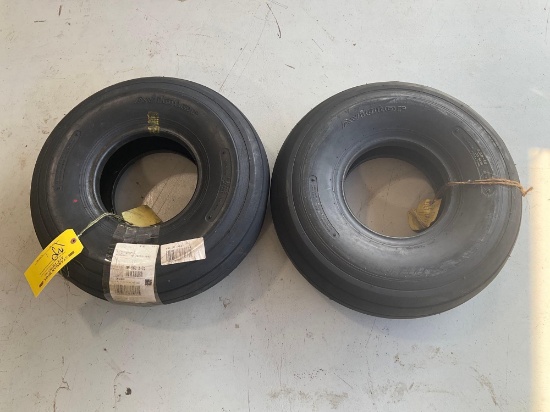AVIATOR 8.50-10, 8 PLY TIRES (RECAPPED IN 2007)