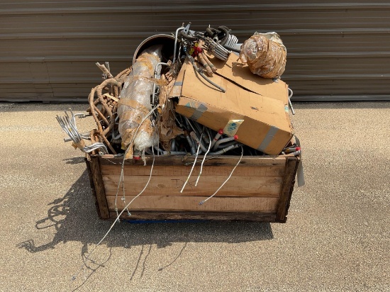 CRATE OF NEW & USED BROUSSARD LINES AND HOSES