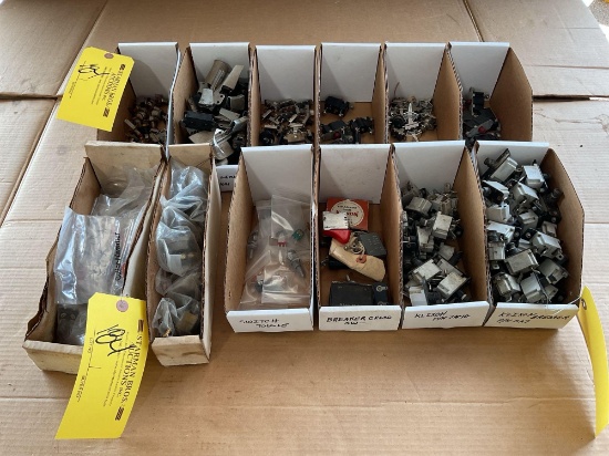 BOXES OF SWITCHES AND CIRCUIT BREAKERS